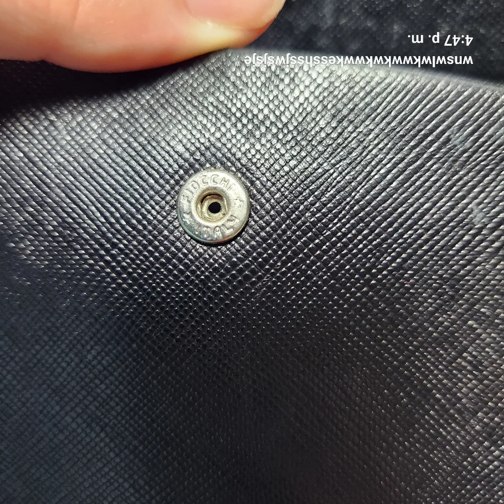 Prada  Tri-fold Triangle Logo Leather Wallet - Picture 8 of 10